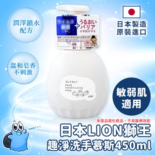 🌸日本正貨｜🇹🇼現貨在臺 LION 獅王 趣淨 洗手慕斯 450ML 敏弱肌 獅王洗手慕斯 洗手慕斯 獅王洗手乳 洗手乳