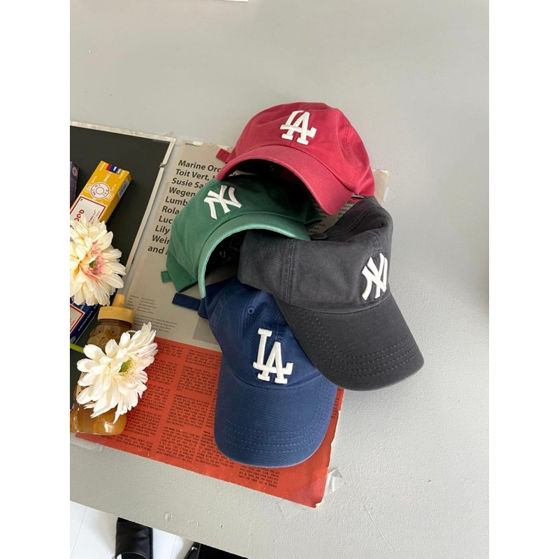 【long__studio】 🇰🇷韓國 東大門 NY LA 字母 刺繡 老帽 棒球帽 帽子