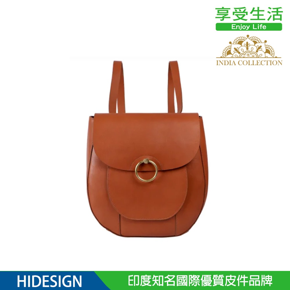 INDIA_COLLECTION 瑞貝爾質感設計兩用包-紅檀色 (HD-0151) Hidesign真皮皮革 印度皮件