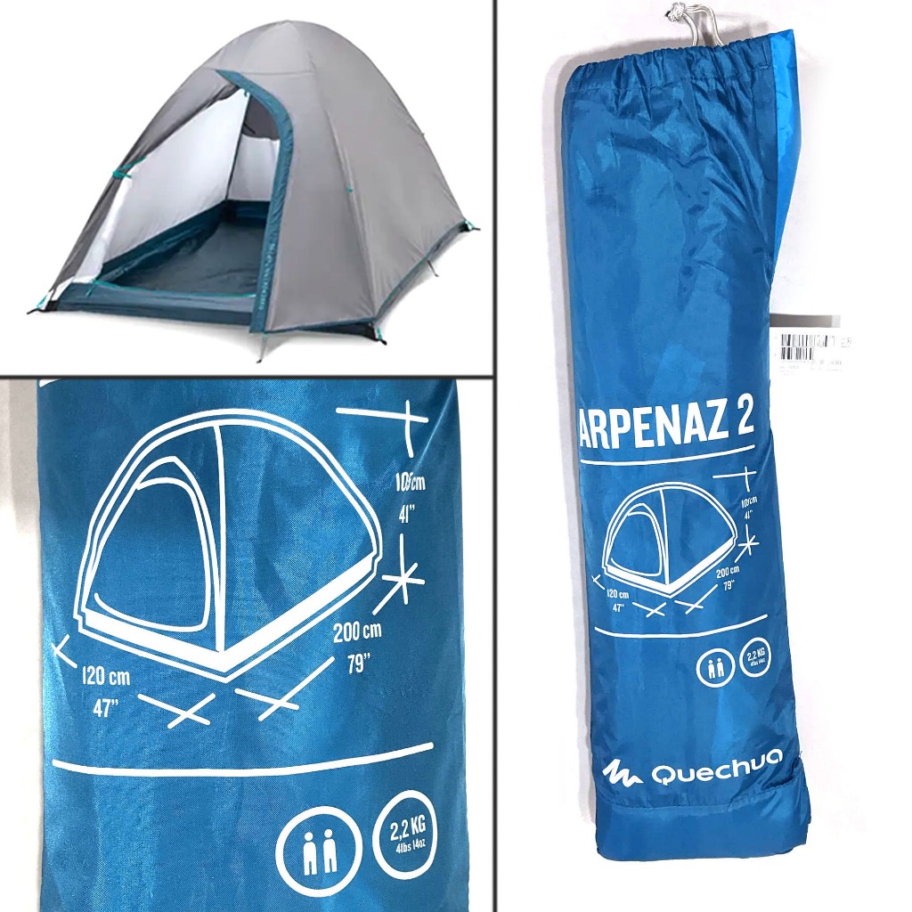 輕量 露營 登山 帳篷 雙人帳 2人 兩人 迪卡儂 睡墊 2.4kg