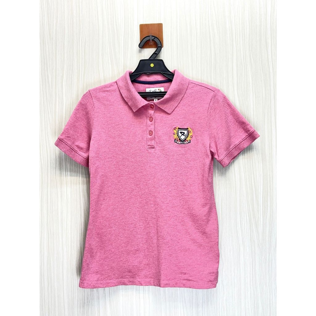 Arnold Palmer 雨傘 專櫃 粉色徽章小Logo棉質Polo衫