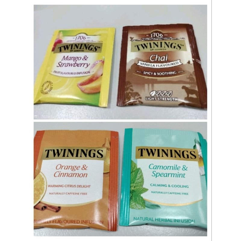 Twinings茶包 單買$8 一包 唐寧茶 芒果草莓口味茶包 chai印度茶 橘子肉桂 英國茶包 甘菊與留蘭香茶