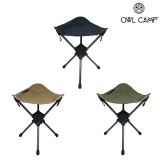 【OWL CAMP】三腳旋轉椅 - 素色 『ABC CAMPING』露營椅 折疊椅 摺疊椅 小凳 登山椅 露營凳 釣魚