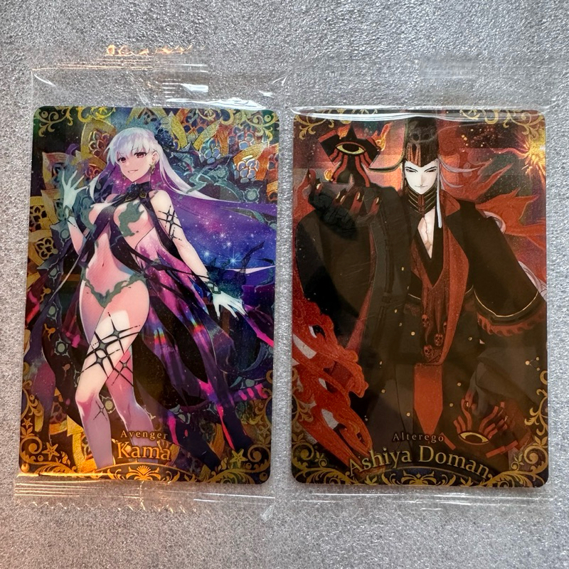￥My公仔￥ 蘆屋道滿 迦摩 泳裝 仇職 FGO 威化餅 餅卡 Fate grand order 收藏卡 SSR SR