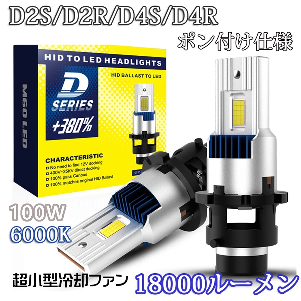 直插式 小尺寸 D2S D2R D4S D4R LED大燈 氙氣燈HID升級超亮LED大
