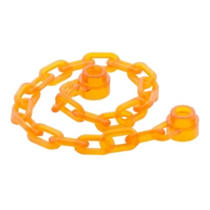 |樂高先生| LEGO 樂高 60169 6132438 透明橘色鎖鏈 16豆 鏈條 鏈子 正版零件/二手