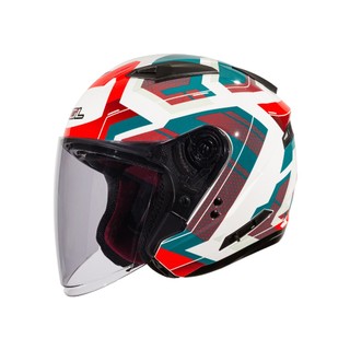 【SOL Helmets】SO-7E開放式安全帽 (星幕 白/綠紅) ｜ SOL安全帽官方商城｜雙D釦／排齒釦