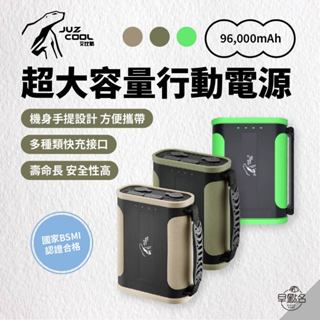 早點名｜JUZCOOL 艾比酷 行動電源 JC-30 超大容量行動電源(TYPE-C接頭 手提式) 96000mAh