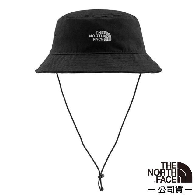 【The North Face】中性/男款/女款 輕質透氣遮陽帽 NORM BUCKET 圓盤帽 漁夫帽_黑_7WHN