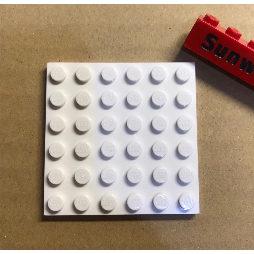 【積木2010】樂高 LEGO 白色 6x6 薄板 Plate / 3958 4144012 / 底板 White