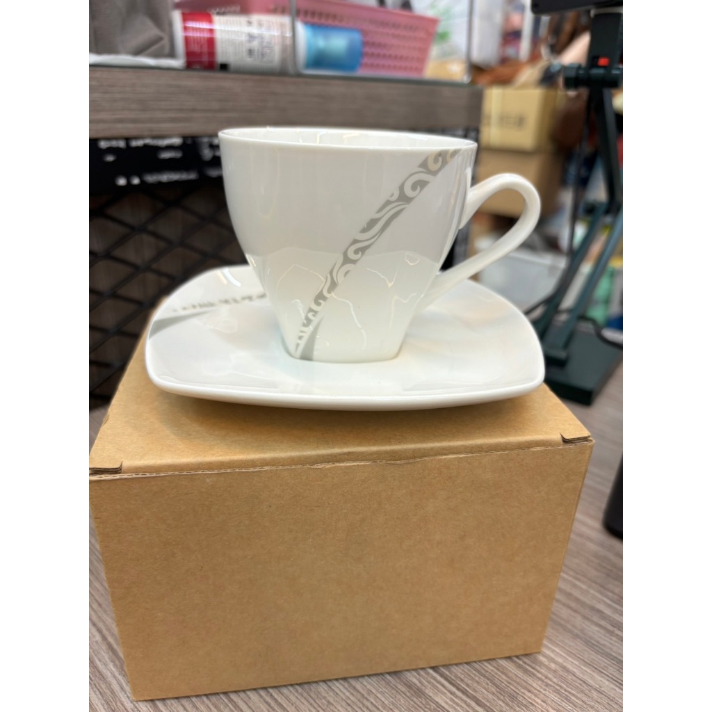 🌟三小福🌟【全新】中埔鄉農會 設計感咖啡杯盤組