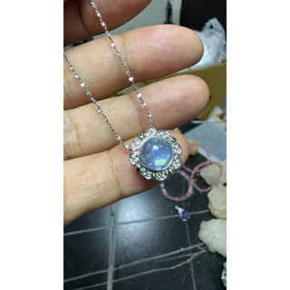 1593 超透美13.2m/10m 海藍寶 萬能盒 銅鍍 吊墜 吊飾 設計款 DIY 手珠 手串 手鍊 A
