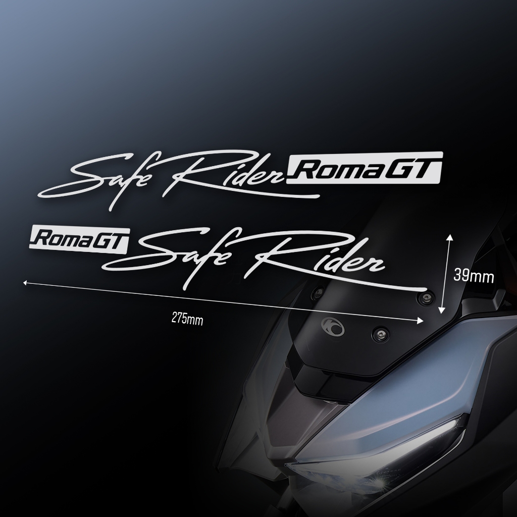 光陽 KYMCO 羅馬GT Safe Rider-Roma-GT 字樣 裝飾 車貼