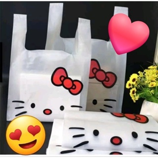 凱蒂貓Hellokitty背心款塑膠提袋