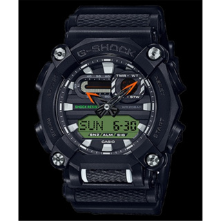 CASIO 卡西歐 G-SHOCK 潮流工業風 雙顯計時手錶 - 黑 (GA-900E-1A3) [秀時堂]
