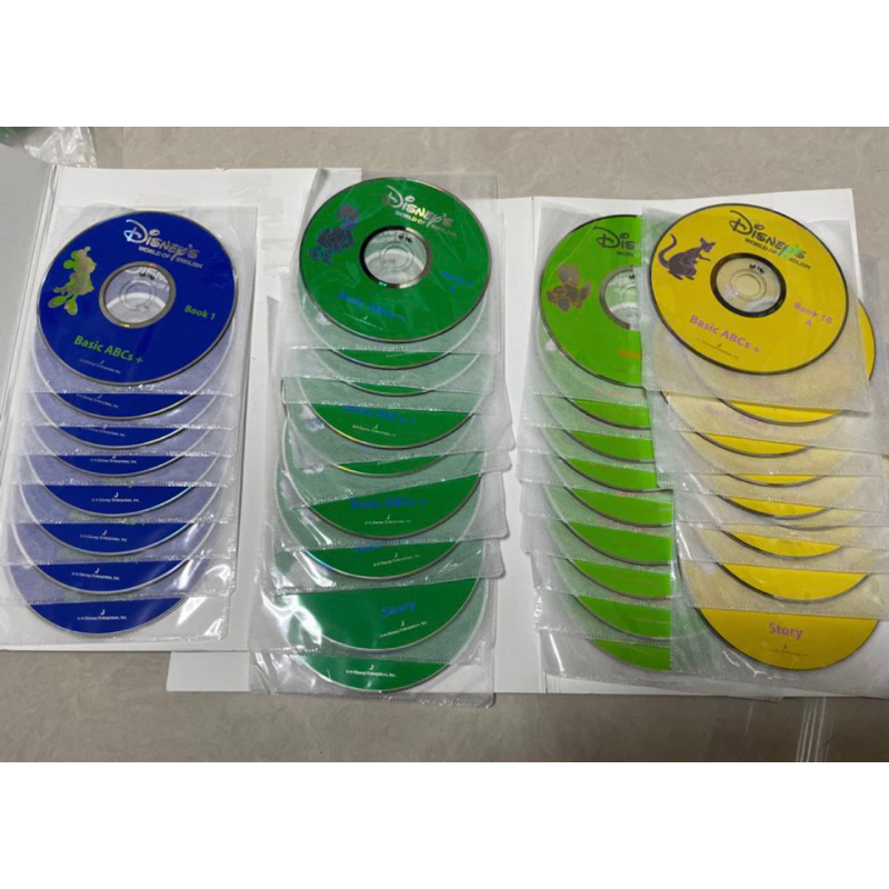 寰宇迪士尼美語 cd 主課程35片CD (內含有音樂 課文 拓展問答 用聽的SBS)
