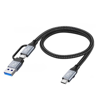 "呱呱嚴選" USB-C轉USB-A USB3.2 4K 20Gbps 100W PD3.1 Type-C 二合一傳輸線