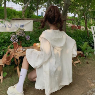 新款夏季透氣薄款戶外防曬衣女百搭防曬服空調開衫外套上衣潮 女生外套 開衫外套 薄款外套 防曬罩衫 防曬衣 長袖