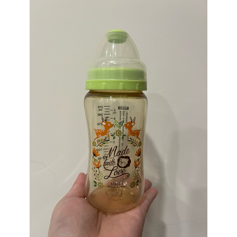 二手｜Simba小獅王辛巴 桃樂絲PPSU寬口葫蘆奶瓶-270ml (不含奶嘴頭)