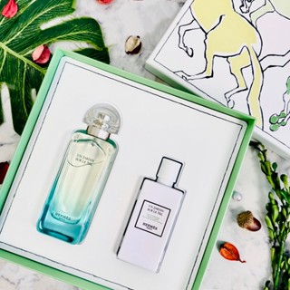 HERMES 愛馬仕 尼羅河花園中性淡香水禮盒（100ml淡香水+80ml身體乳）✰YENGEE✰