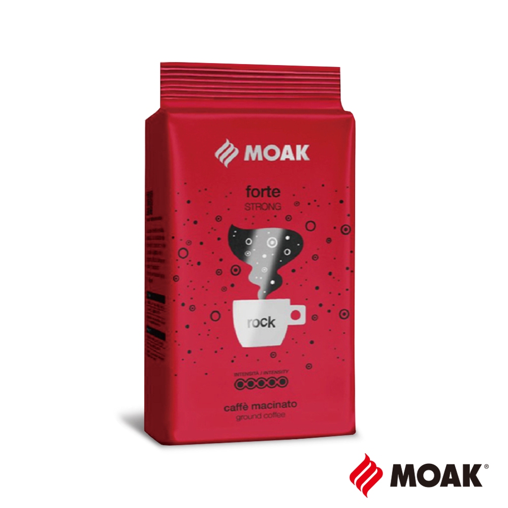MOAK 義大利FORTE ROCK紅牌咖啡粉(250g/包)咖啡 巧克力香氣 咖啡粉