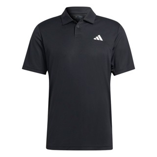 【ADIDAS】愛迪達 CLUB POLO 休閒 短袖 POLO 男裝 黑白 上衣 -HS3278