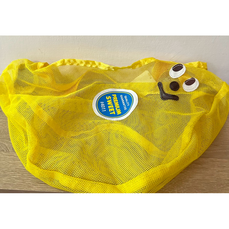 日本 GLADEE PREMIUM SWEET黃色網布 香蕉造型 手提袋
