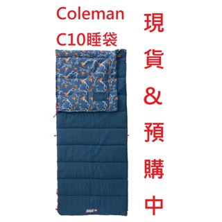 [歐兔戶外] Coleman COZYII 刷毛睡袋 C10 海軍藍 舒適睡袋 露營 登山 野營 親子 現貨