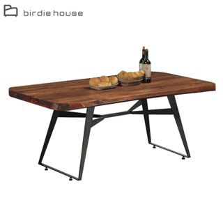 Birdie-T26休閒餐桌/5.3尺實木鐵藝工業風餐桌/會議桌/長桌