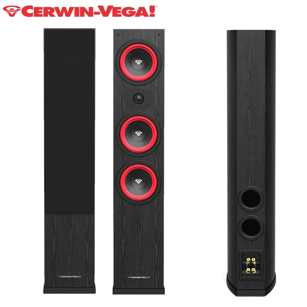 【CERWIN-VEGA】 LA365 6.5吋 三音路喇叭(落地型主聲道喇叭一對)黑白兩色