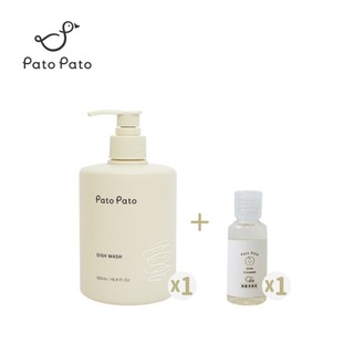 【Pato Pato】碗盤清潔液組合｜30ml隨身瓶+500ml｜500ml+補充瓶2L｜任選一組｜新增玻尿酸｜天然酵素