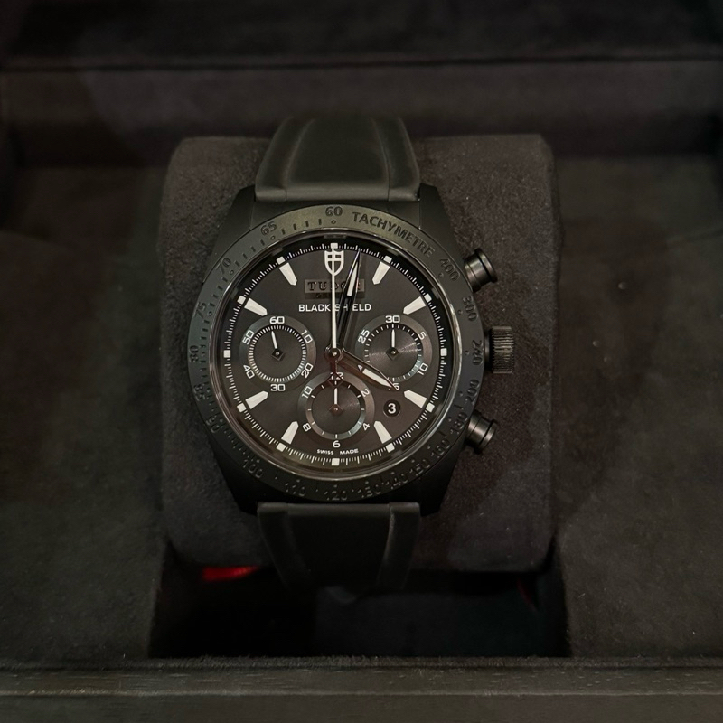 帝舵 Tudor BLACK SHIELD 42000CN  膠帶42m 二手珍藏品 2018年單