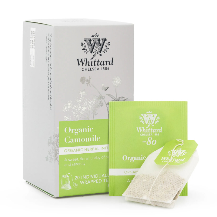 英國Whittard Organic Camomile Wrapped Teabag 有機洋甘菊茶20袋獨立包裝~散裝