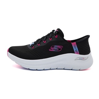 Skechers Arch Fit 2.0 黑桃 輕量 瞬穿 休閒鞋 女款 J2535【新竹皇家150066WBKHP】