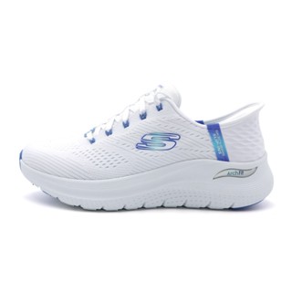 Skechers Arch Fit 2.0 白藍 輕量 瞬穿 休閒鞋 女款 J2542【新竹皇家150066WWBL】