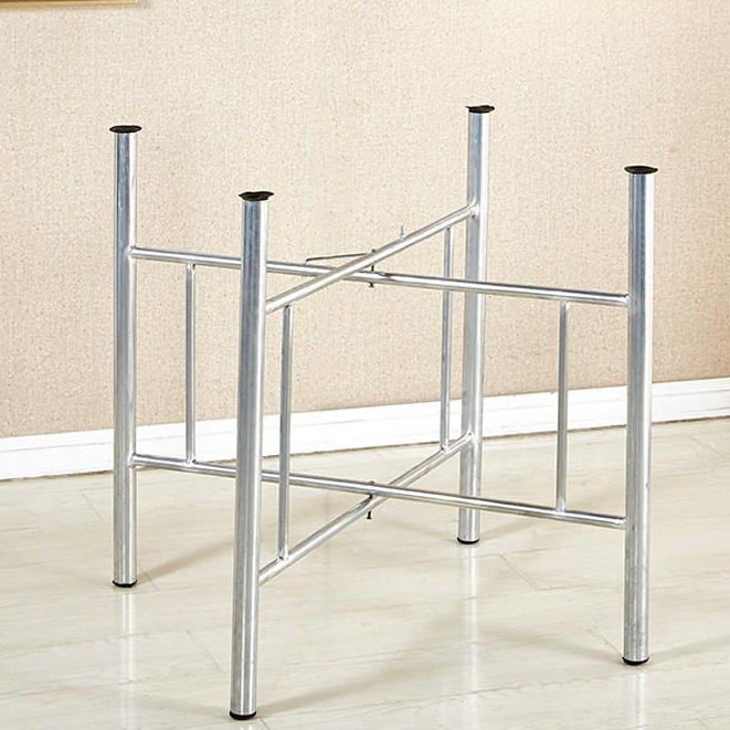 餐桌支架  簡易大圓桌架 可折疊鐵藝桌腿支架 桌腳 餐桌折疊伸縮桌架 桌腳架定制