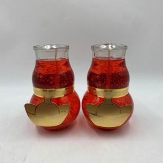 【古德】二號葫蘆果凍蠟燭 / 整箱12對入 / 免運費 / 葫蘆蠟燭 / 果凍蠟燭 / 點光明 / 光明燈