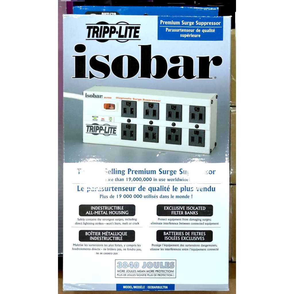 【全新未拆】Tripp Lite ISOBAR 8 ULTRA 高級電源濾波排插 八孔 濾波 音質 醫療級插座 延長線