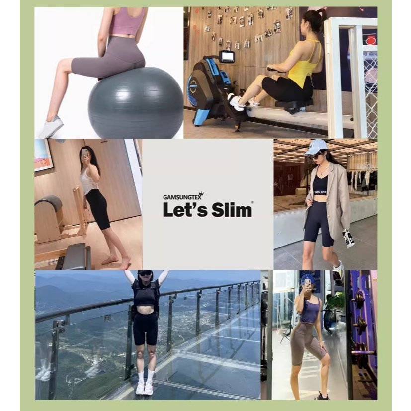 [韓國肯妮] 韓國 GAMSUNGTEX Let’s Slim 顯瘦裸感五分瑜珈褲