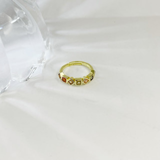《Oops.現貨》—925韓版彩色鑽石戒指💍—