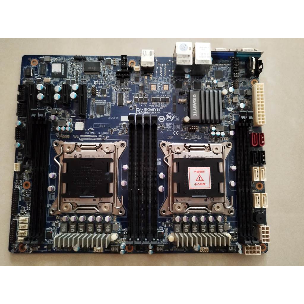 技嘉Xeon E5 2600 v2 GA-7PXSL C602 主機板 24核/48緒 庫存良品 X9DRI X79