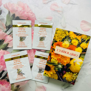 L'ERBOLARIO 蕾莉歐🌹黃金逆齡系列組合～保濕精華霜/緊實精華液/潔顏粉/逆齡眼霜 小樣 試用 旅行
