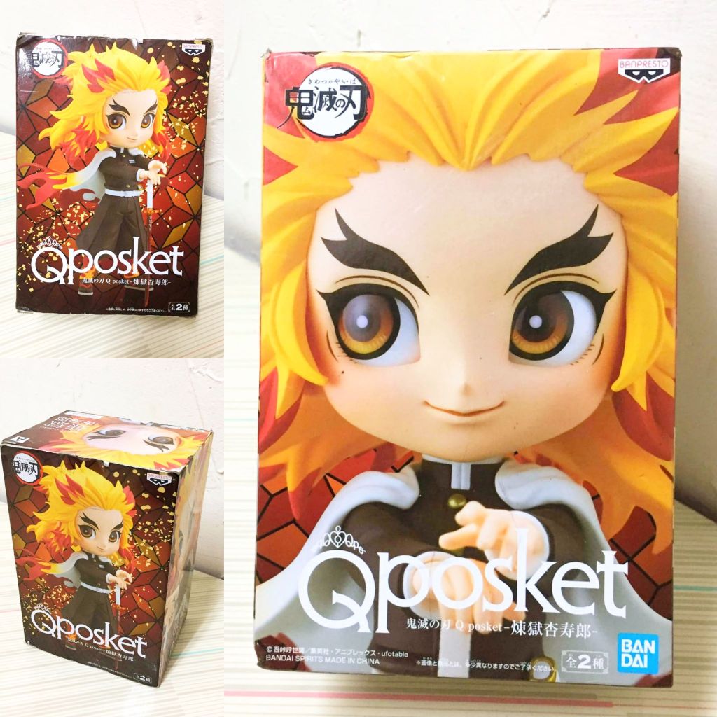 煉獄杏壽郎公仔 A款 Qposket 炎柱 煉獄杏壽郎 鬼滅之刃 煉獄杏壽郎