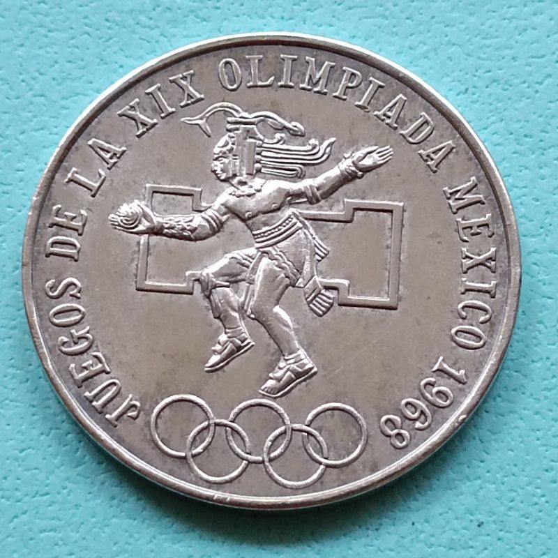 C2029墨西哥1968年25披索奧運紀念銀幣