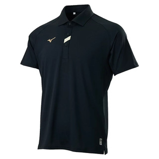美津濃 MIZUNO Slim FIT合身版型 男款短袖POLO衫 32TAB01609 (黑)