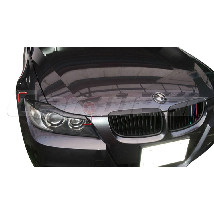 BMW E90 寶馬 正卡夢 正碳纖維 燈眉貼 眼眉 大燈改裝