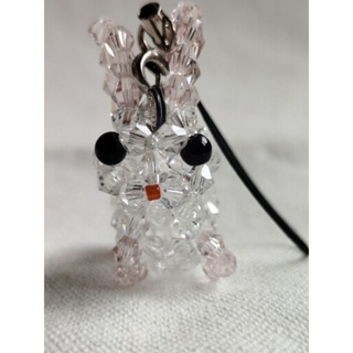 小白兔造型的水晶吊飾