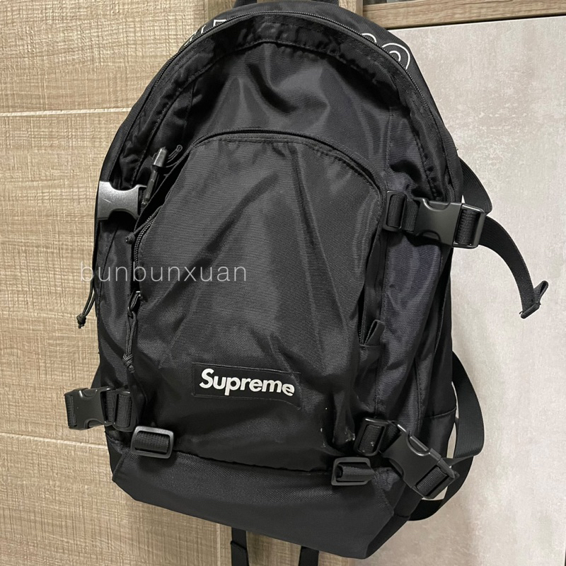 Supreme 47th backpack 黑色後背包 背3次