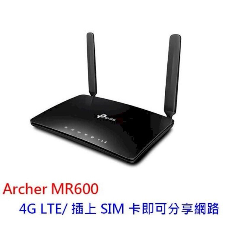 二手 Sim 卡 TP-Link Archer MR600 AC1200 Cat6 頻4G wifi 路由器