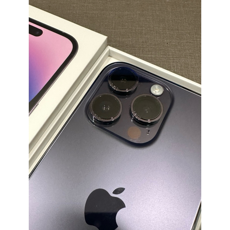 【JS】二手美品 iPhone 14 Pro 128G 紫色 公司貨 盒裝 電池94%